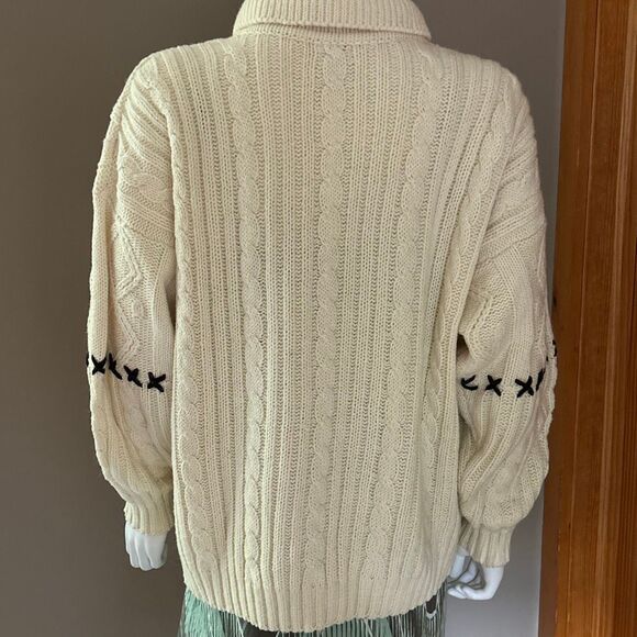 Vintage Esprit Sport Fisherman’s Wool Blend Sweater Unisex Large - Picture 6 of 11
